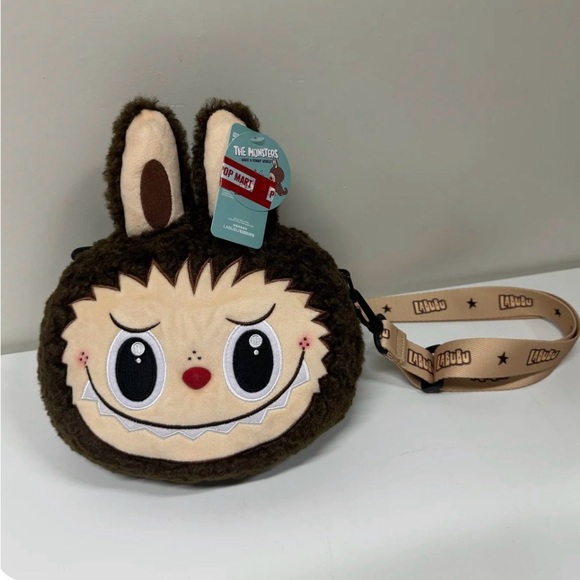 The Monsters Pop Mart Popland exclusive Labubu Brown and Cream shoulder Bag